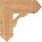 Ekena Millwork Merced Arts & Crafts Smooth Bracket, Western Red Cedar, 5 1/2"W x 18"D x 18"H BKT06X18X18MRC03SWR - alternate 4